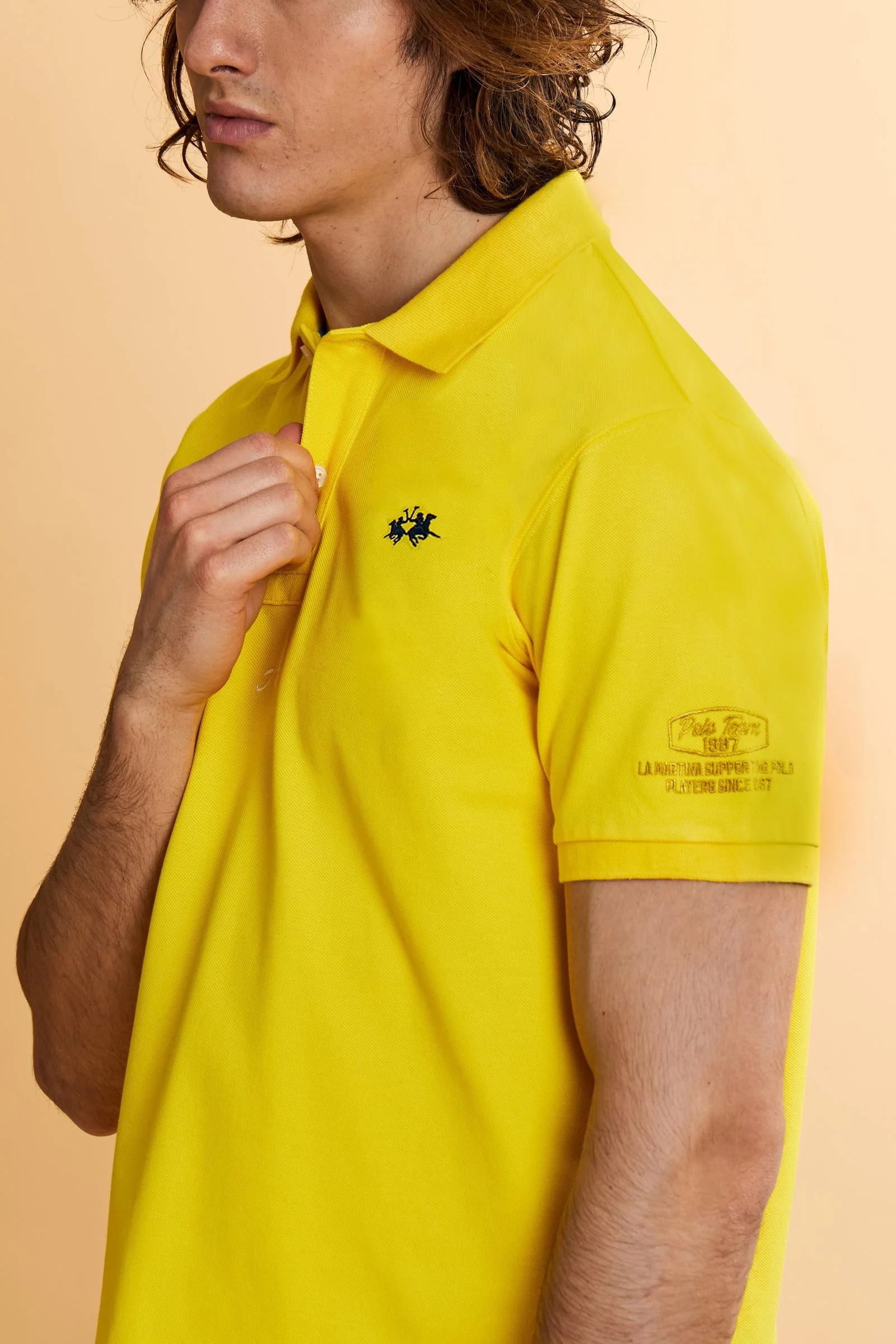 Herren Kurzarm-Poloshirt aus Piqué Kollektion Nations - Charo - Image 112
